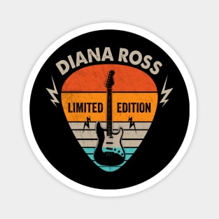 Vintage Diana Ross Name Guitar Pick Limited Edition Birthday Magnet